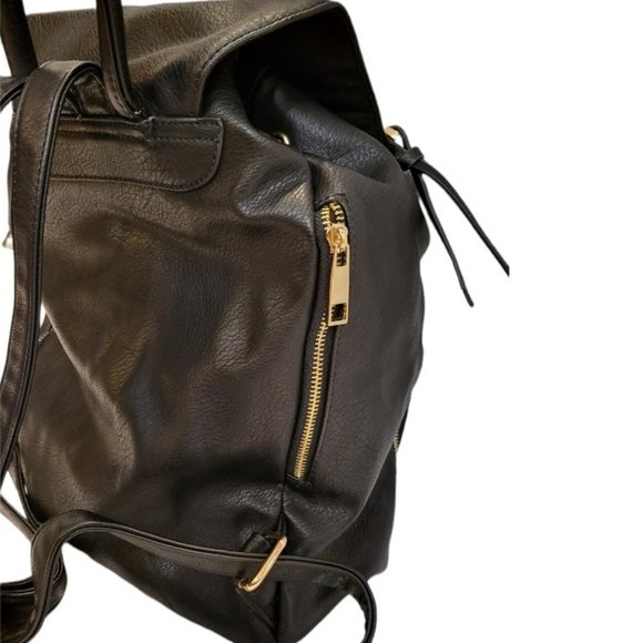 Aldo Bags Aldo Black Leather Backpack Poshmark